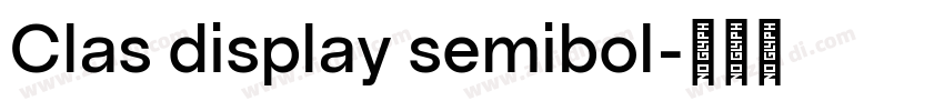 Clas display semibol字体转换